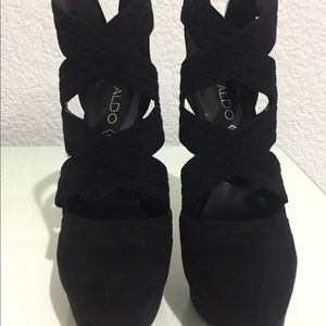 ALDO black high heels